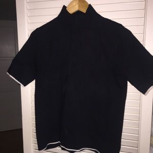 Zara short sleeve mock neck sweater